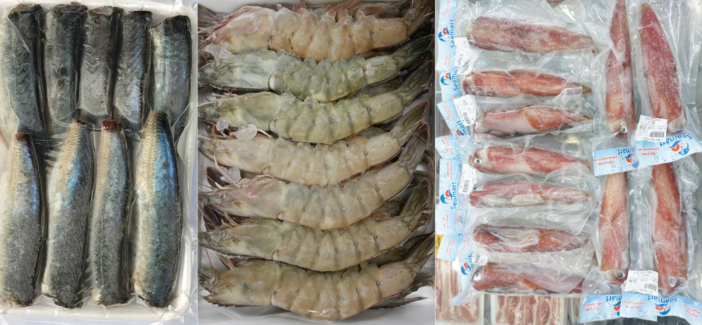 Các mặt hàng đông lạnh được gửi đi Đài Loan